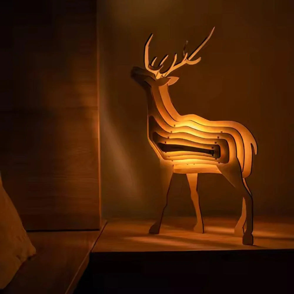 WildCraft™ Wooden Animal Light