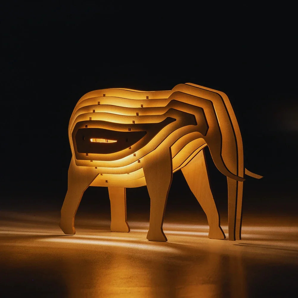 WildCraft™ Wooden Animal Light