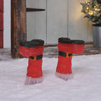 Set of 2 Santa’s Boots Acrylic Stake Lights
