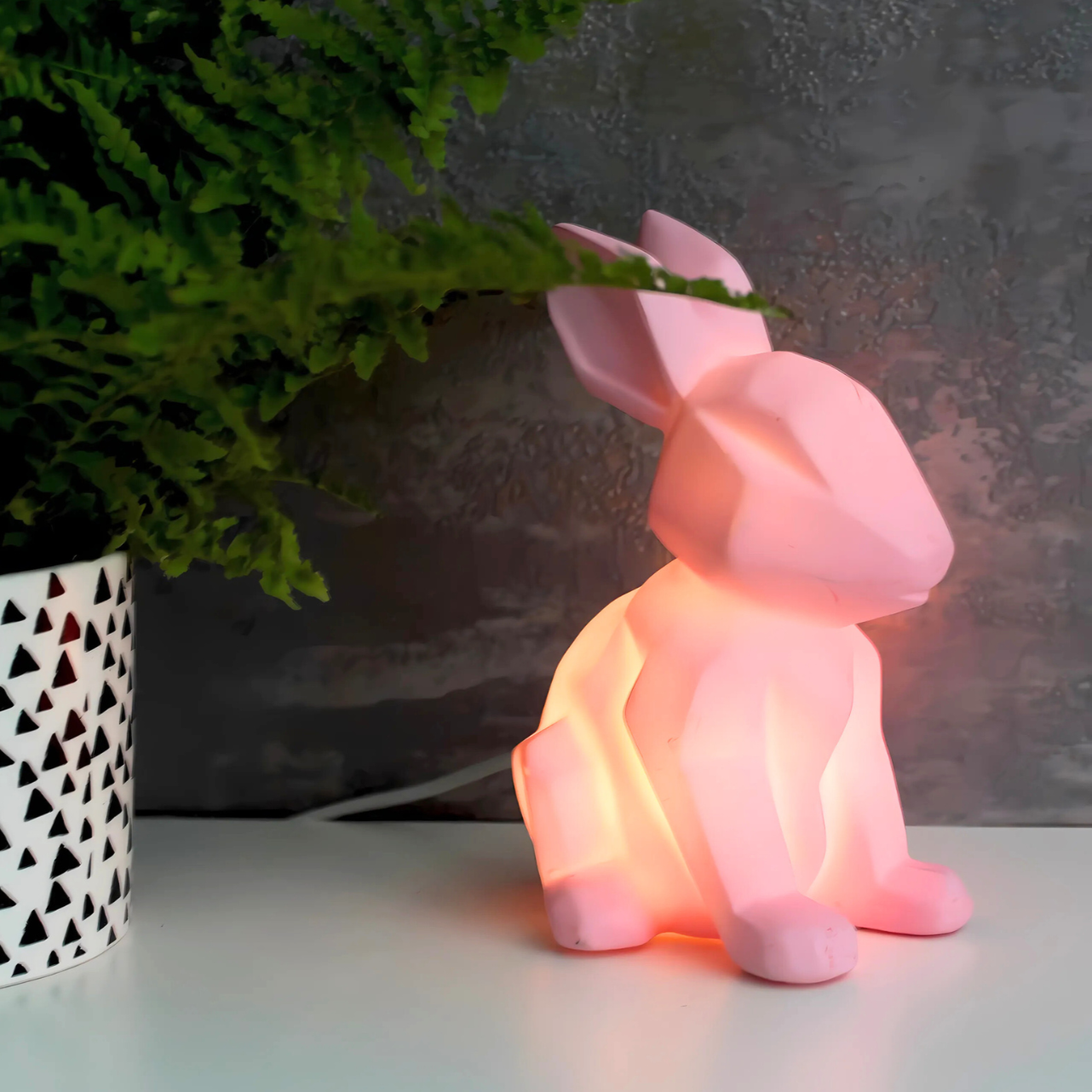Pink Rabbit LED Night Light